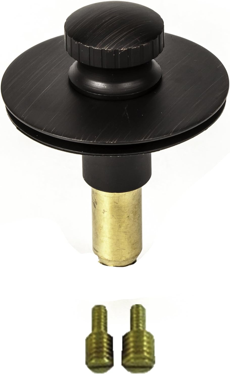 Universal Lift n Lock (Push Pull) Bath Tub/Bathtub Drain Stopper Includes 3/8" and 5/16" Fittings