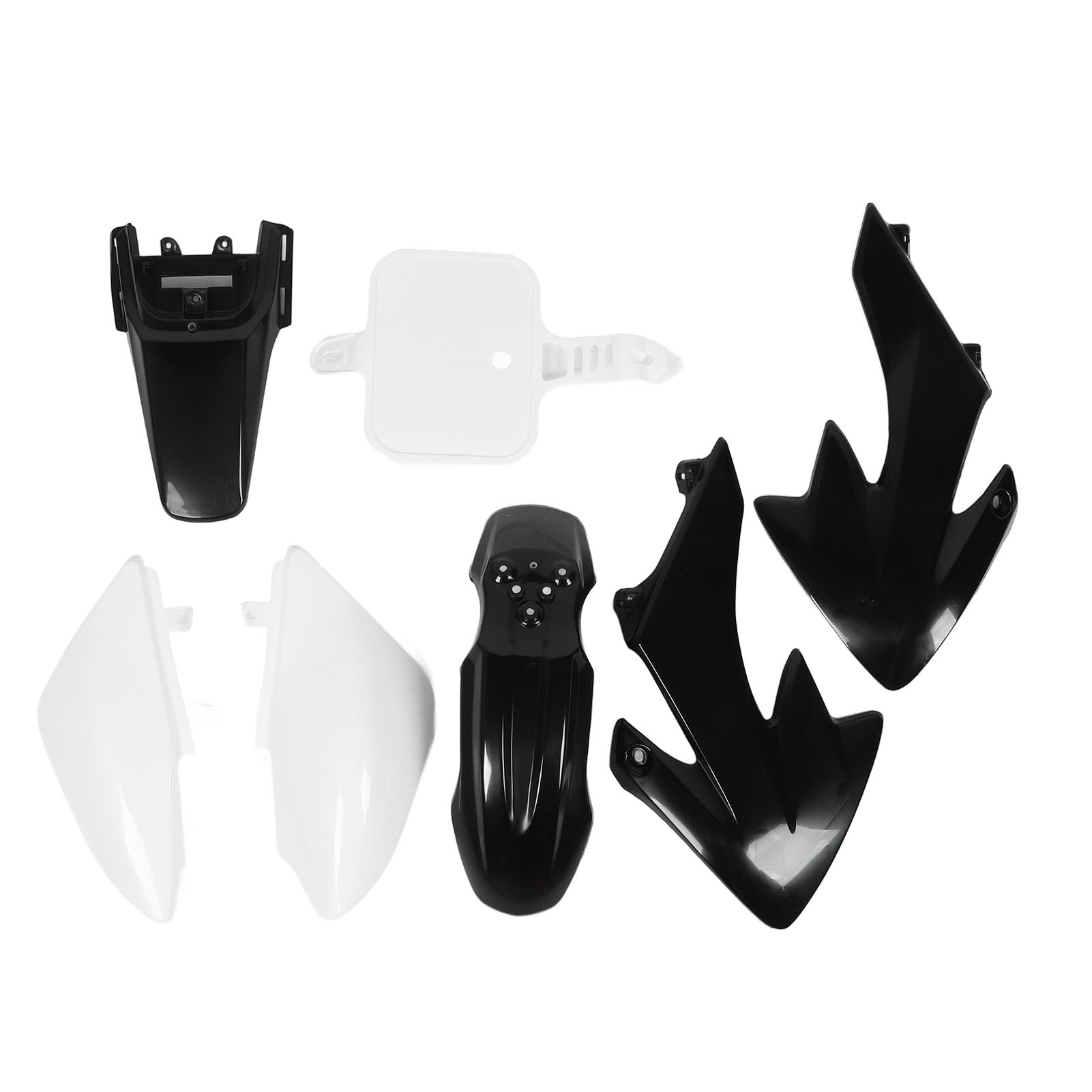 CHICIRIS Zestaw Owiewek Motocyklowych do Pracy z Nadwoziem Plastikowy Kompletny Zestaw Osłon Przeciwbryzgowych ABS 7-częściowy Owiewek do Owijania Nadwozia CRF50 XR50 od 50 Cm3 160 Cm3 Pit Dirt