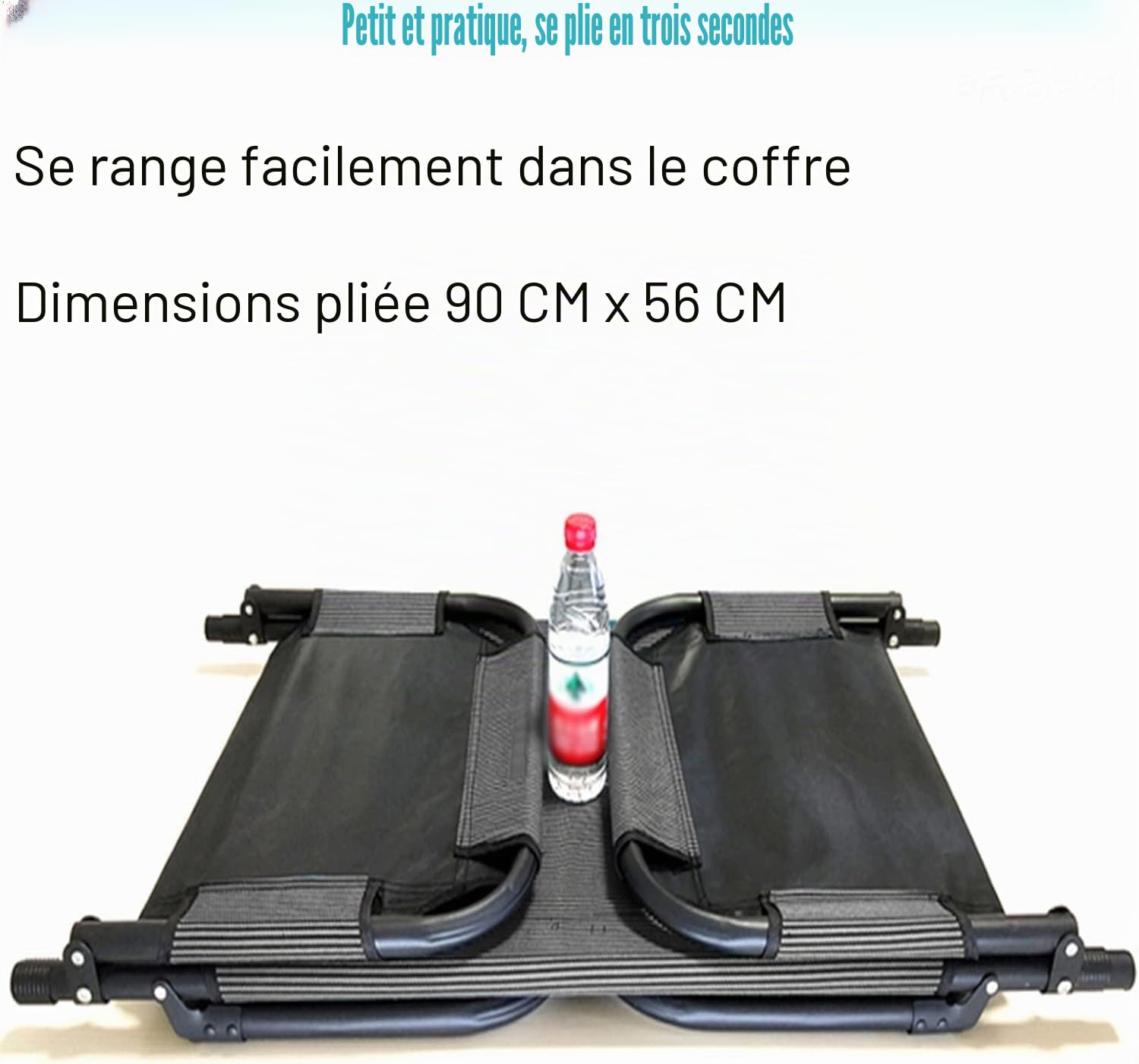 Lit De Camping Pliant, Lit De Camping Robuste pour Adulte, Lit De Voyage De Voiture, Cadre en Acier Pliant avec Sac De Transport