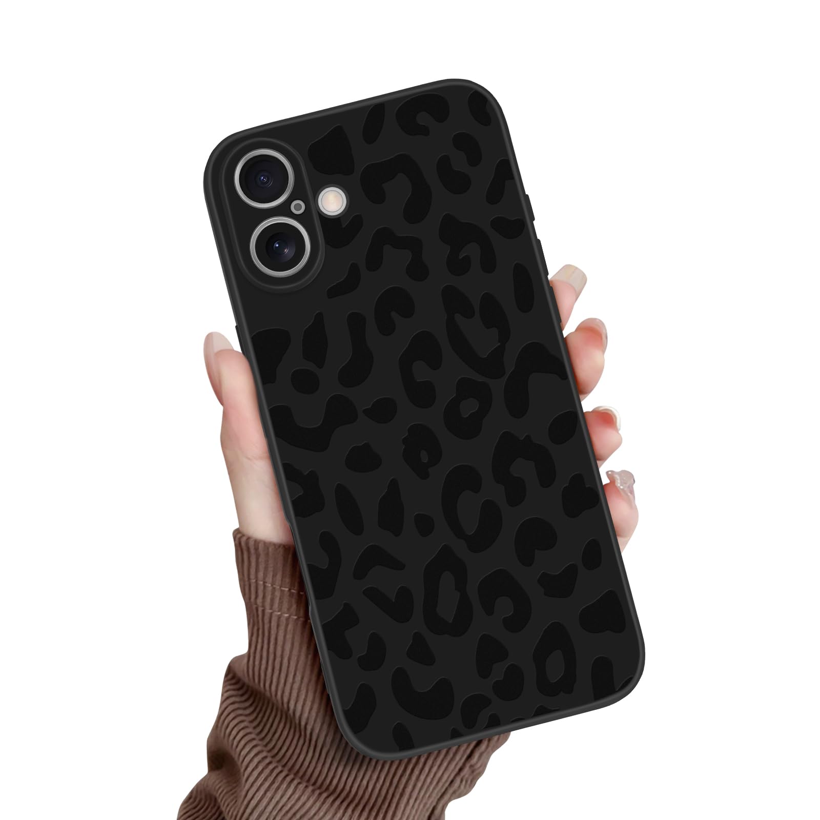 Newseego for iPhone 16 Plus Case, Cute Luxury Leopard Pattern Design Soft TPU Bumper Case for Girls Women Shockproof Full Camera Protective Case Cover