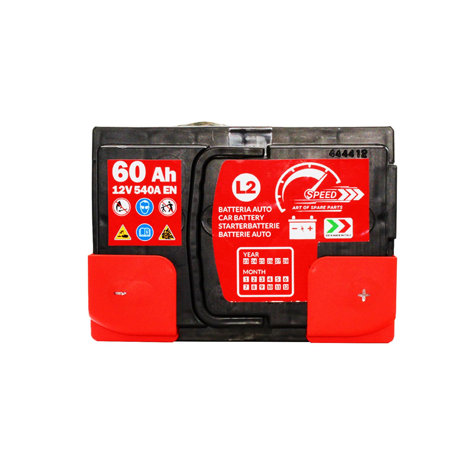 Speed, Batteria per Auto L260, 60 AH, 540A, con Polo Positivo A Destra Speed BY SMC