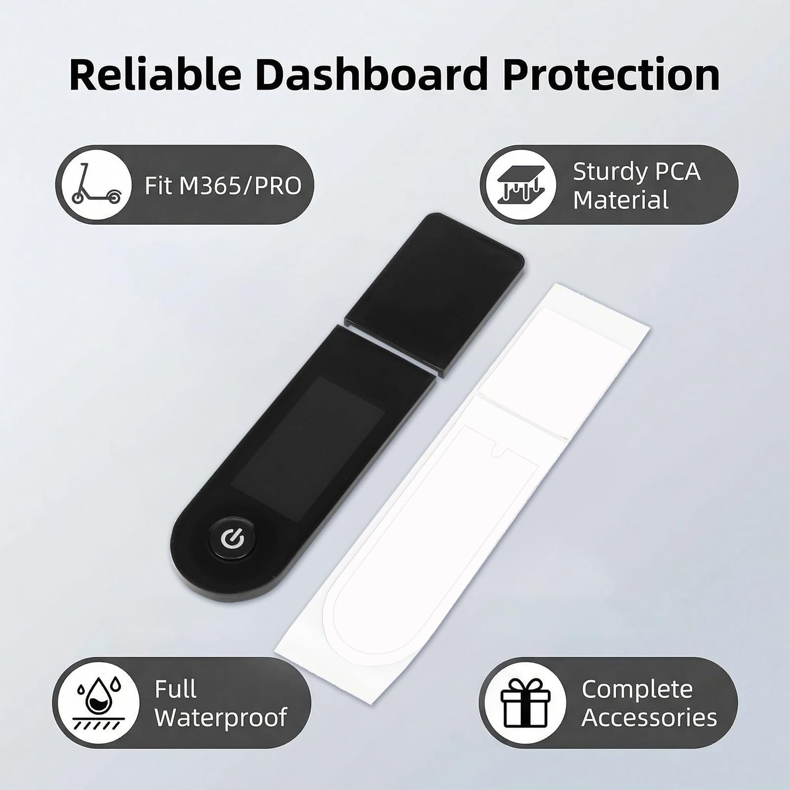 Scooter Dashboard Cover Repuesto de Tapa de Pantalla para Xiaomi 1S, M365, Essential - Protección Duradera, Fácil Instalación, Compatible — view 3