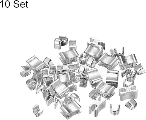 Miniatura 3 de uxcell 10 juegos de retenedores deslizantes con cremallera, 3 topes superiores y topes inferiores para bolsos, abrigos, chaquetas, cremalleras de