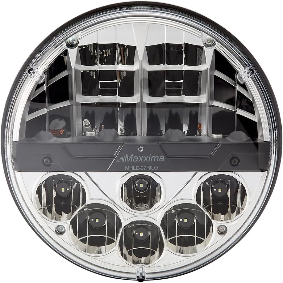 Maxxima MHLE-07HILO 7" Round Dual Beam LED Headlamp