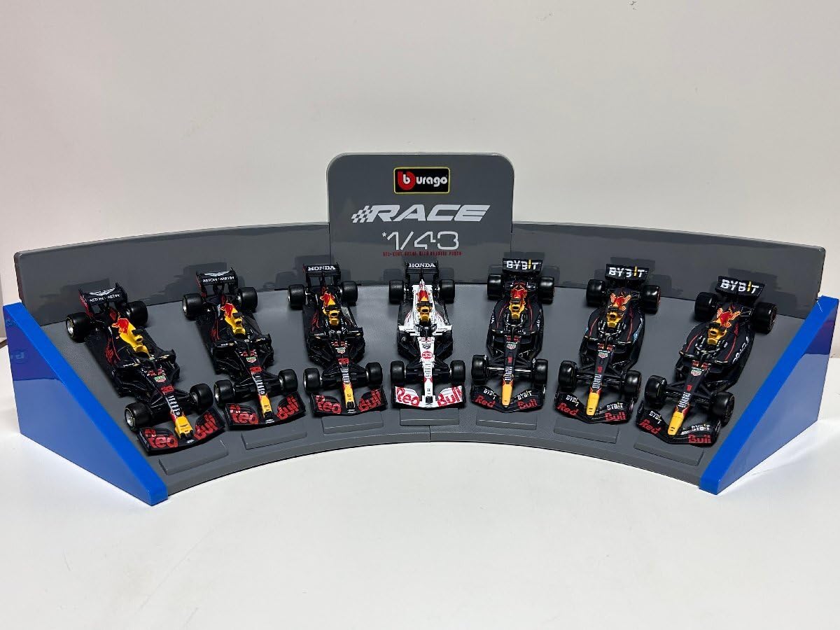Amazon | 特別版 burago 1/43 Red bull F1 展示フルセット マシン7台