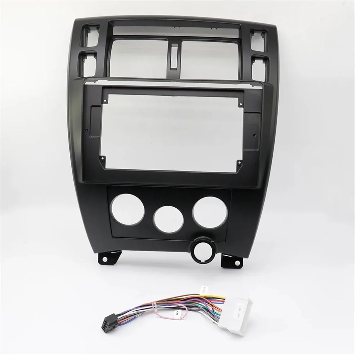 Car Radio Panel Fit for Hyundai Tucson(10.1INCH) 2006-2013 Car Radio Fascias Android GPS MP5 Stereo Player 2 Din Head Unit Panel Frame Durable(Auto-Cable-Black)