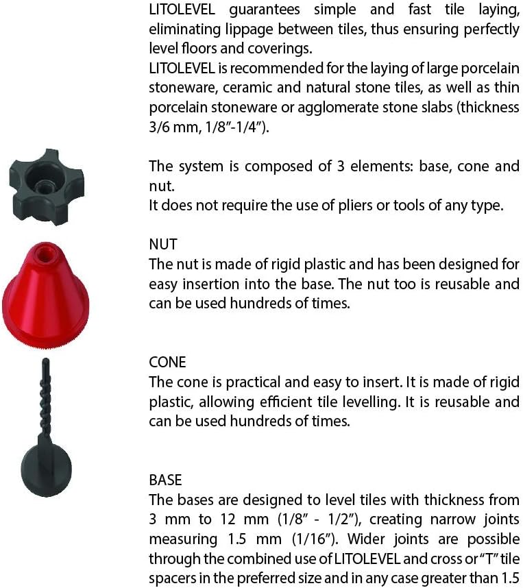 One-Day Sale: Up to 40% Off Litolevel Tile Leveling System Kit 150 Pack Pro Leveling Spacer System 🛒 Crazy Deals Litolevel Tile Leveling System Kit 150 Pack Pro Leveling Spacer System