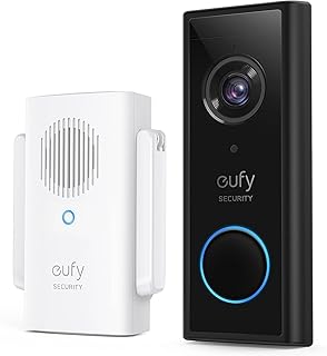 eufy Security Video Doorbell S220, 2K HD Wireless Security Camera with Chime, Battery Operated, AI Person Detection with A…