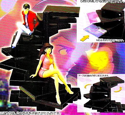 90s ルパン三世　フィギュア　らせん型MDケース 90s ルパン三世 フィギュア らせん型MDケースの通販 by つーまー