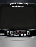 Vista 6 de Lavadora portátil, capacidad de 2.4 pies cúbicos, lavadora completamente automática con 10 ciclos de lavado, bajo ruido (55 db), IPX4, combo