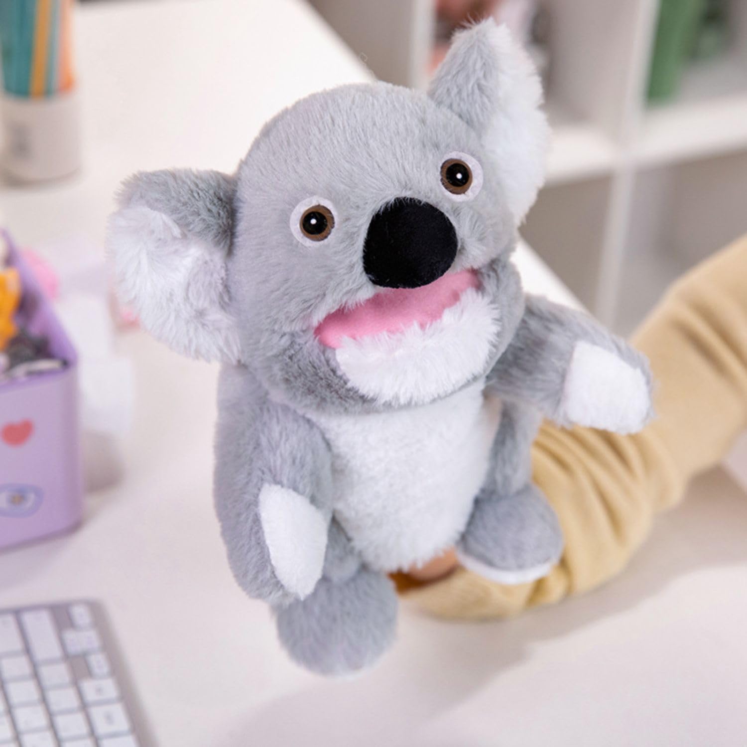 FunBlast Plush Animal Hand Puppets – Soft & Cuddly Animal Figure Puppets for Kids, Storytelling & Role Play, Fun Educational & Learning Toys for Toddlers & Children (Koala)-picture-21