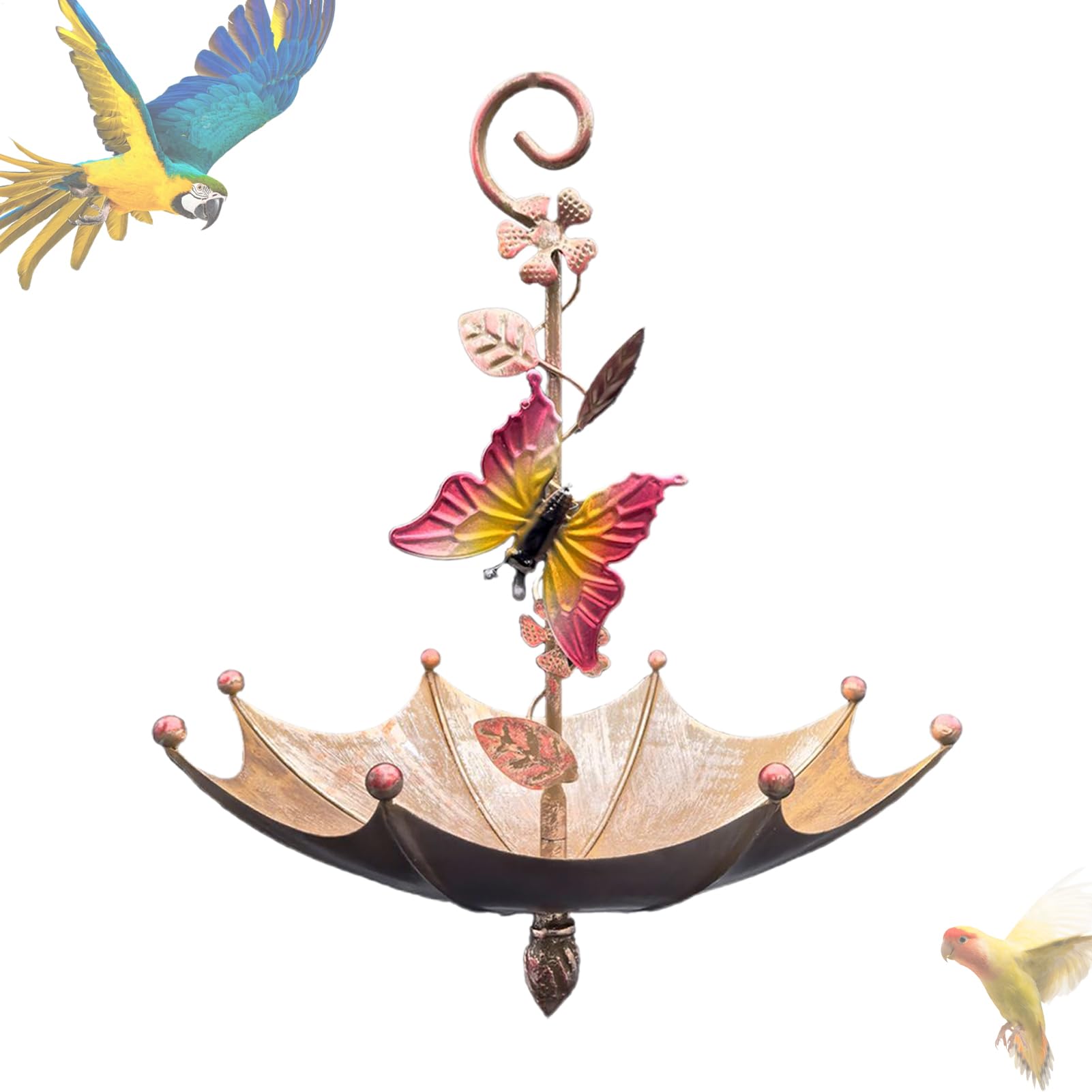 Plateau d'alimentation à suspendre pour oiseaux décor de jardin