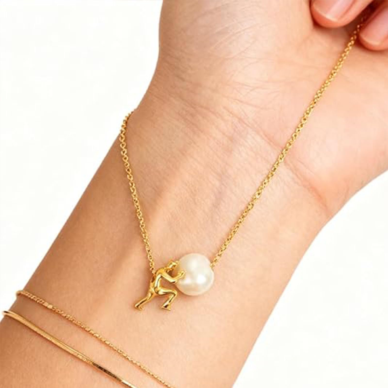 Générique Collier Sis-yphe, L'Ascension éternelle porté près du cœur, Pendentif mythologie inspirant symbolisant la persistance et la force, Cadeau pendentif résilience, Transmettez « Je t'aime »