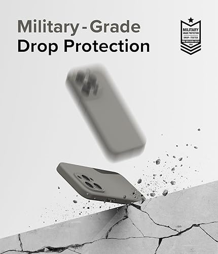 Miniatura 9 de Ringke Funda magnética de silicona compatible con MagSafe diseñada para iPhone 15 Pro Max, se siente aterciopelada, ligera, delgada, linda, suave,