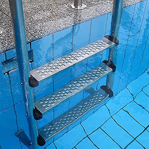 Escalera para piscina de acero inoxidable con 3 peldaños miniatura 4
