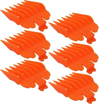 6 Pack No.2 1/4" Clipper Guides Compatible for Wa-hl HomeCut/HomePro, Compatible for Wa-hl Fade Cut 79445, Compatible for Andis U-Clip