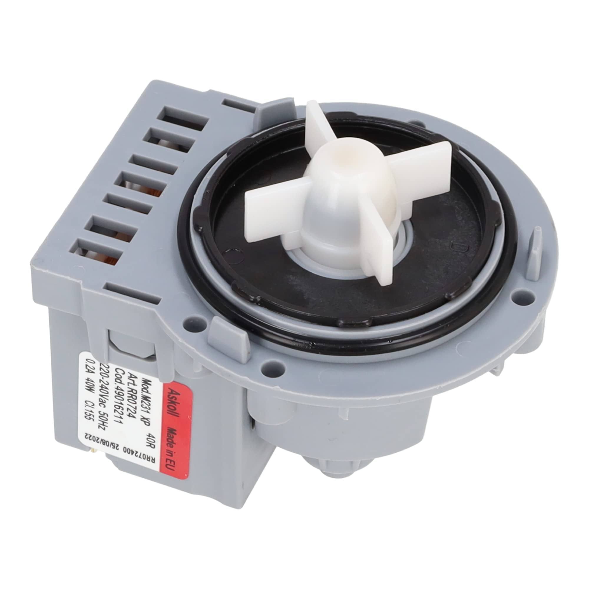 Sparefixd Grey Suitable For Washing Machine Askoll Drain Pump