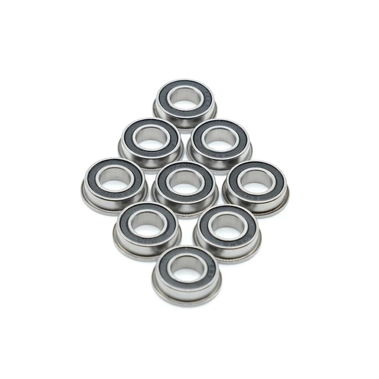 Rodamientos de bolas con brida F6003 F6003RS F6003-2RS de 20 x 35 x 11 mm for ruedas de carretilla de jardín (4 unidades)