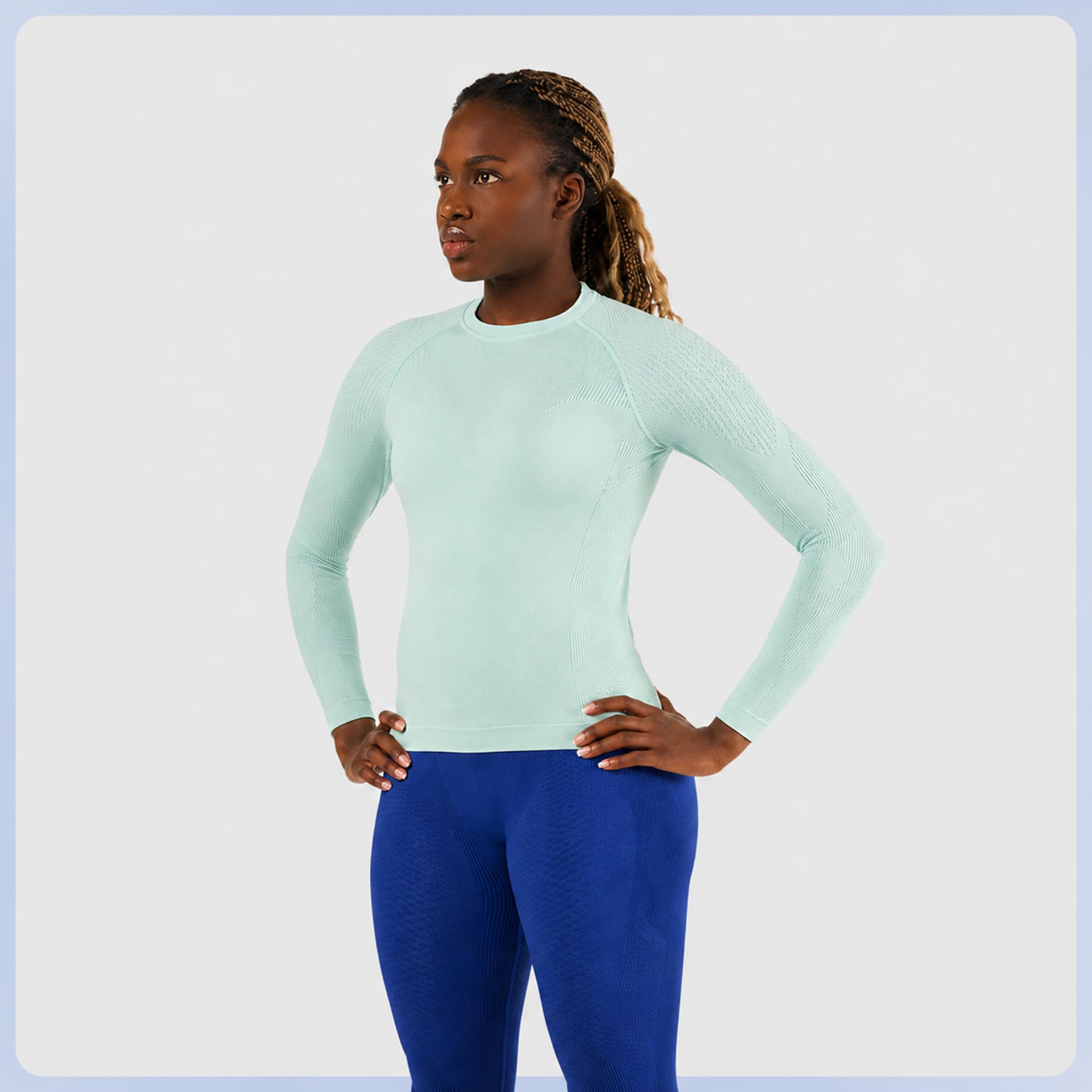BAUERFEIND Kompressions-Shirt „Sports Compression Shirt Long Sleeve“, Langarm-Shirt für Damen, Für verbesserte Durchblutung der Torso- und Armmuskulatur, Polyamid/Elasthan