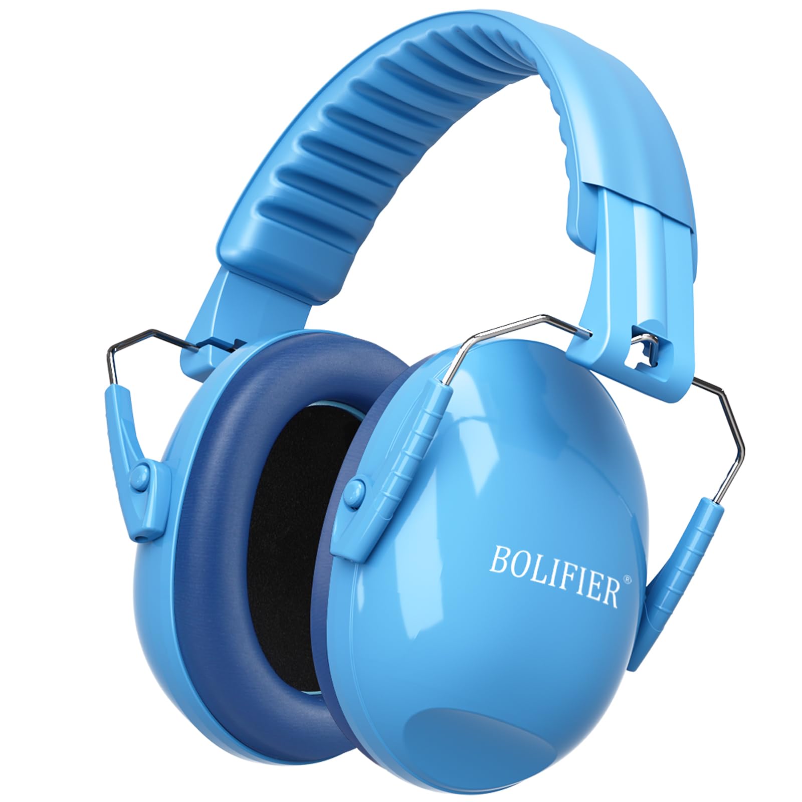 BOLIFIER Kids Ear Defenders for Children,Blue Safety Earmuffs Ear Protectors Noise Reduction Headphone Ear Protection Earmuffs for Boys Girls