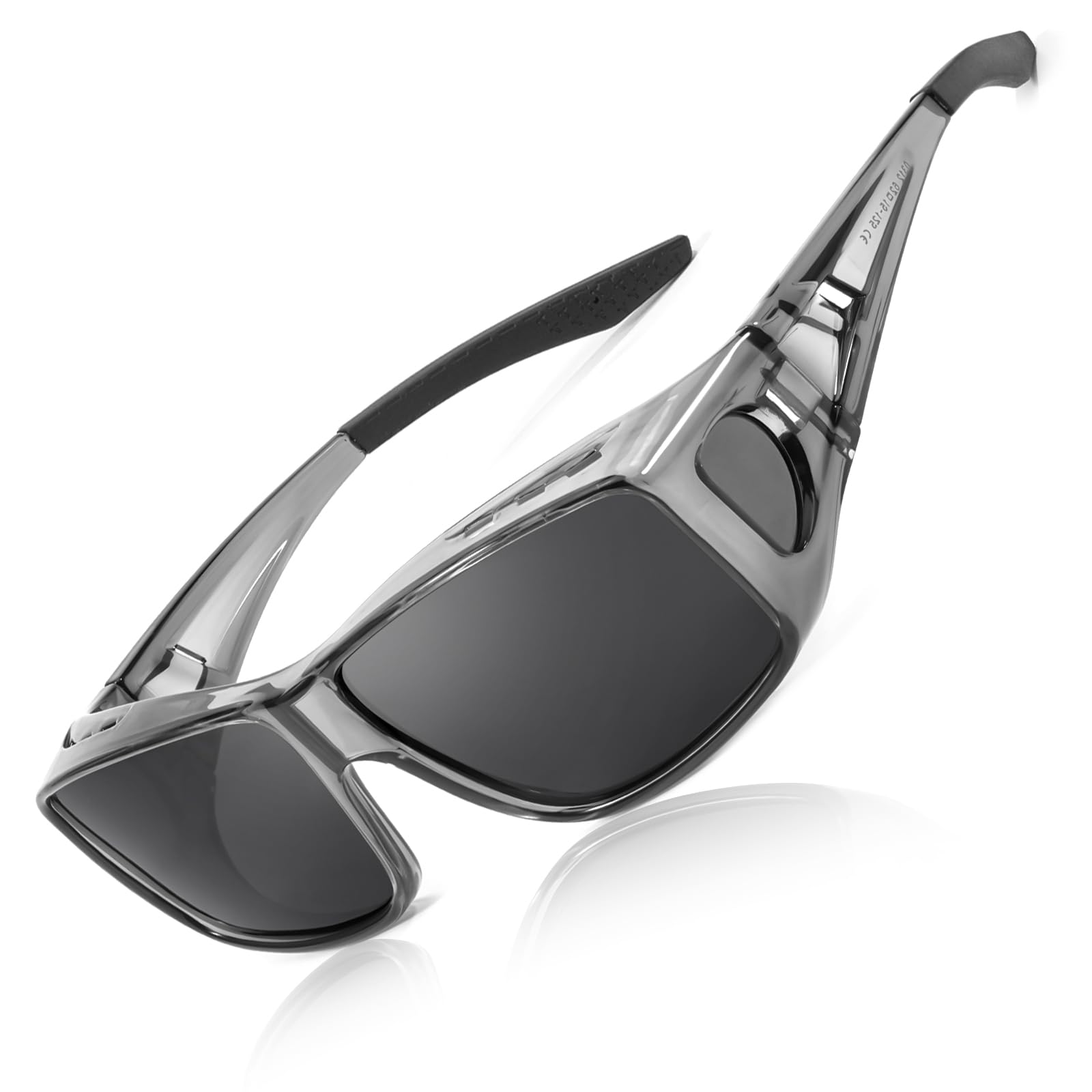 LVIOE Unisex Polarisiert Überzieh-Sonnenbrille, Fit Over Brille für Brillenträger UVA UVB Schutz