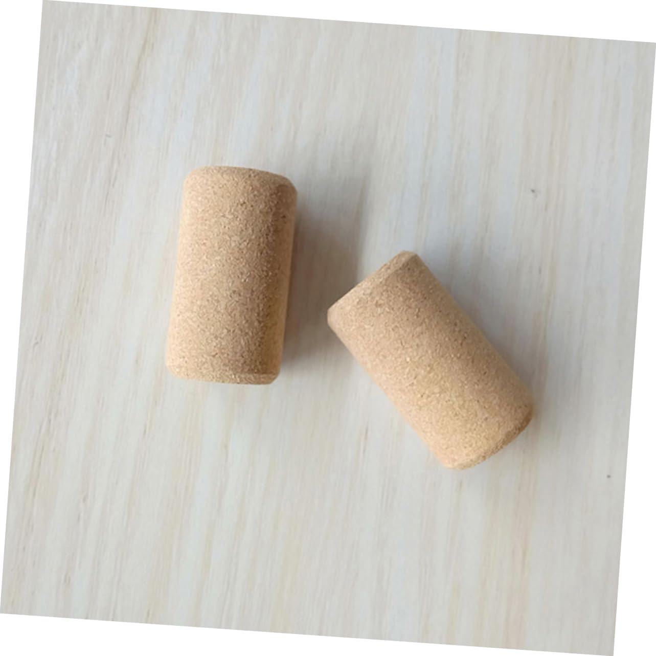 Microparticles Wine Bottle Stoppers 30 Pcs Cork Wood Beige