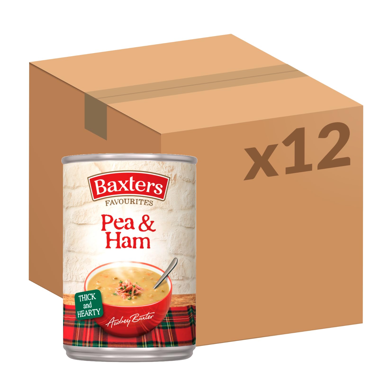 BaxtersFavourites Pea and Ham Soup, 400 g, Pack of 12