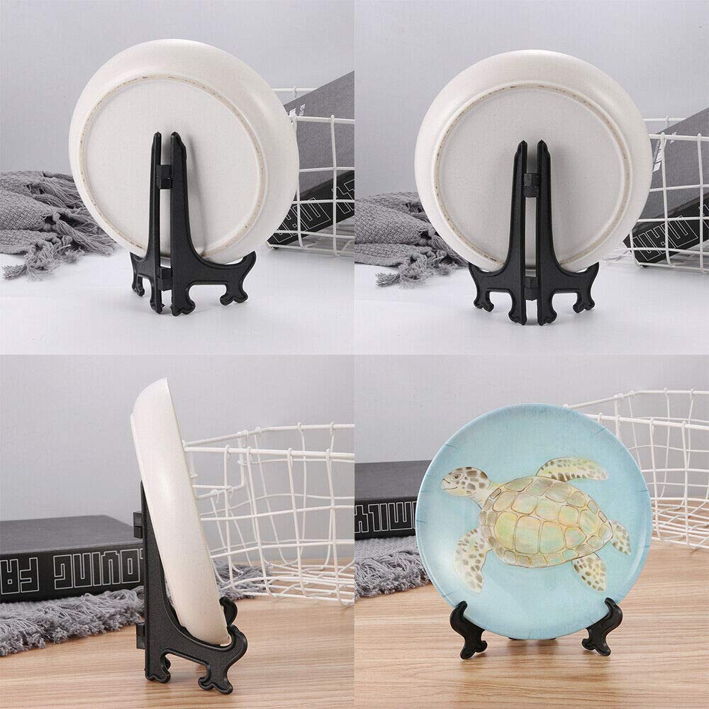 20 Stück Acryl Tellerständer 4 Zoll - Klappbare Staffeleien Für Dekoteller & Sammlerstücke