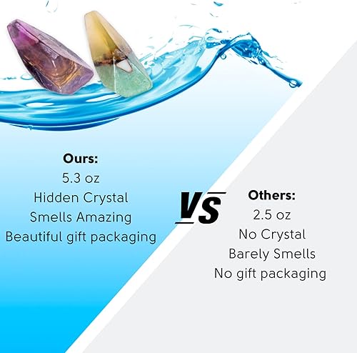 Miniatura 35 de Juego de jabón y bomba de baño de piedras preciosas, regalo relajante de spa para mujeres, juego de regalo para el día de la madre, 4 jabones