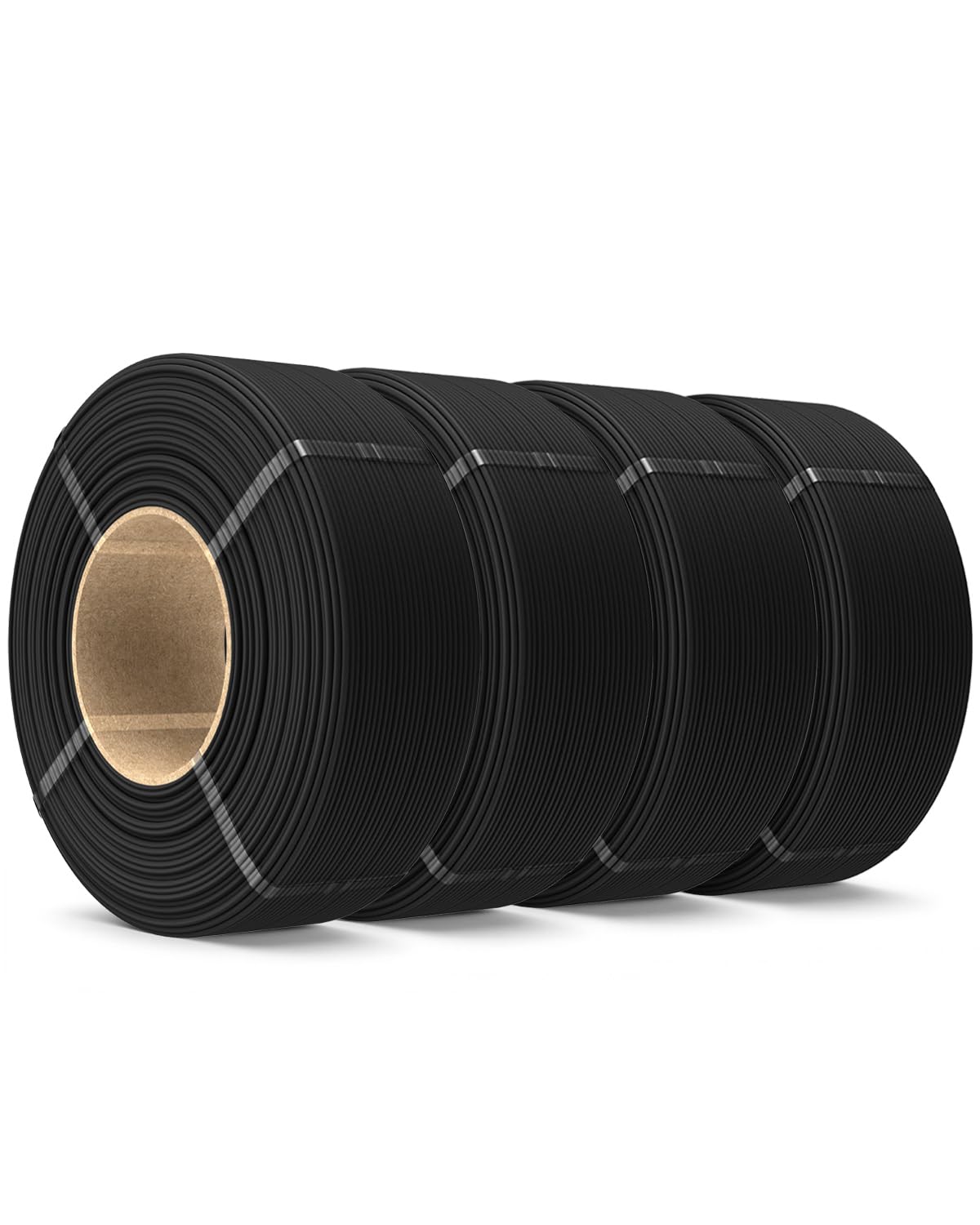 Photo 1 of ****SINGLE ROLL***SUNLU Matte PLA Filament Refill 1.75mm 4KG, 3D Printer Filament PLA Refill, No-Spool Black PLA Matte Filament for Reusable Spools Compatible with Bambu Labs Filament, 4-Rolls 1KG/Roll