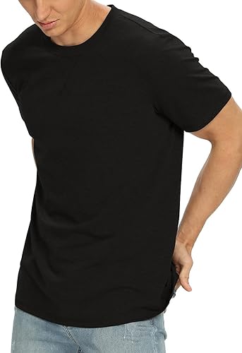 Miniatura 3 de NITAGUT Camiseta clásica de algodón para hombre con cuello redondo