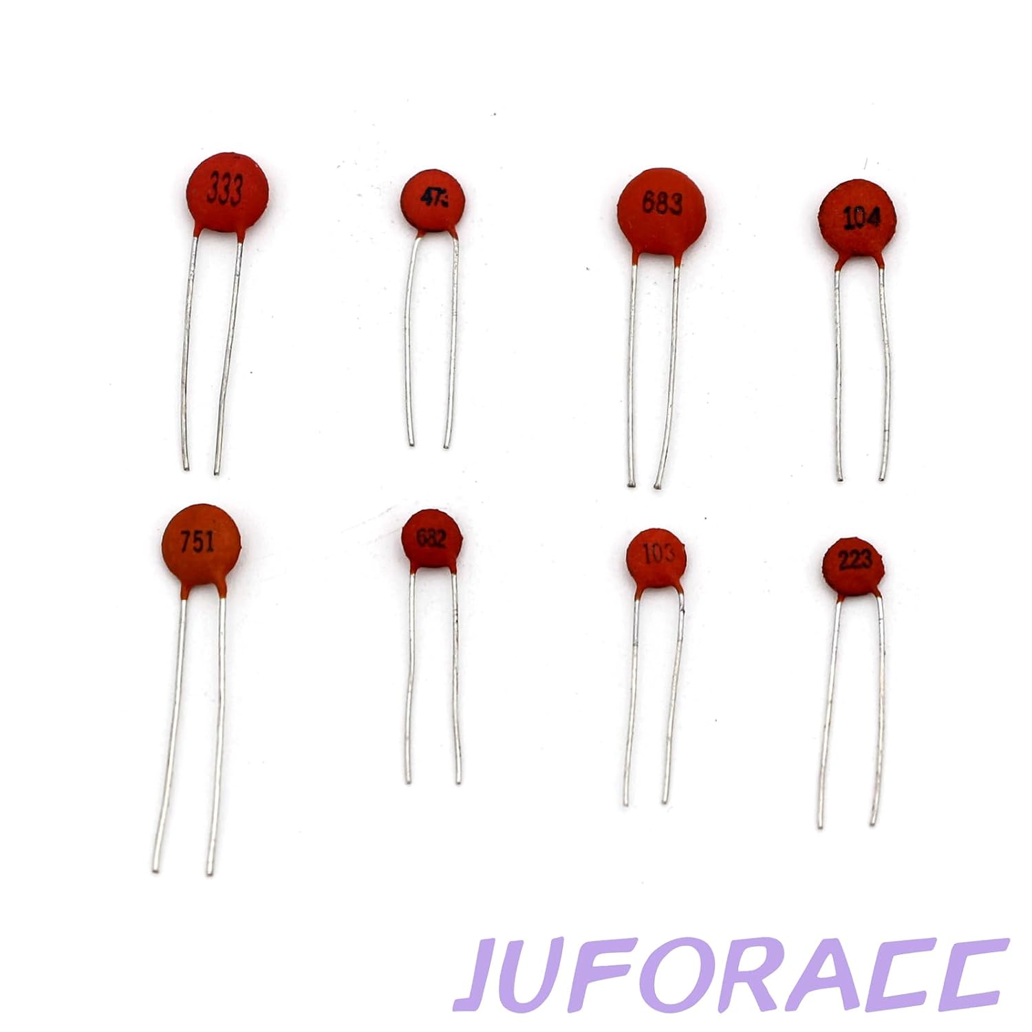 Ceramic Capacitor Kit 42 Values 1680PCS with 50V 1pF to 50 v 100nF for Industrial Electrical Capacitors