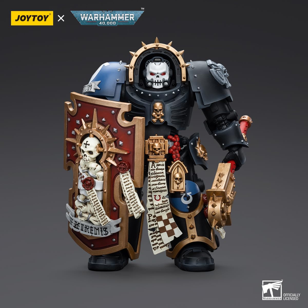 TOYVERSE JOYTOY Figura de acción 1/18 Warhammer 40,000, Capellán Ultramarines en Armadura Terminator, Modelo de Personaje con Articulaciones Móviles, 15 Años y Más
