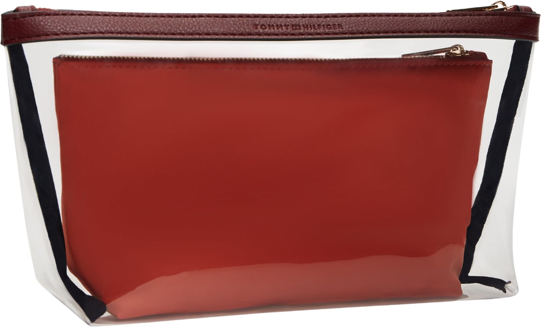 Tommy Hilfiger Women Th Icon Kulturbeutel, Nylon, AW0AW18709, andere kleine Accessoires, Orange, Einheitsgröße