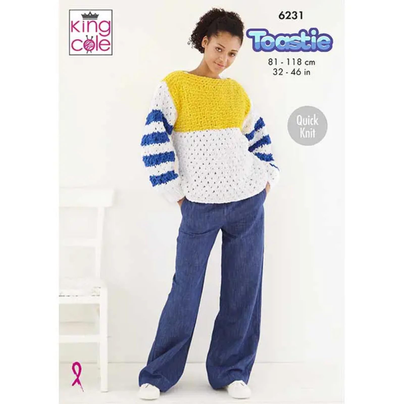 Ladies Knitting Pattern Women’s Sweater & Cardigan King Cole 6231