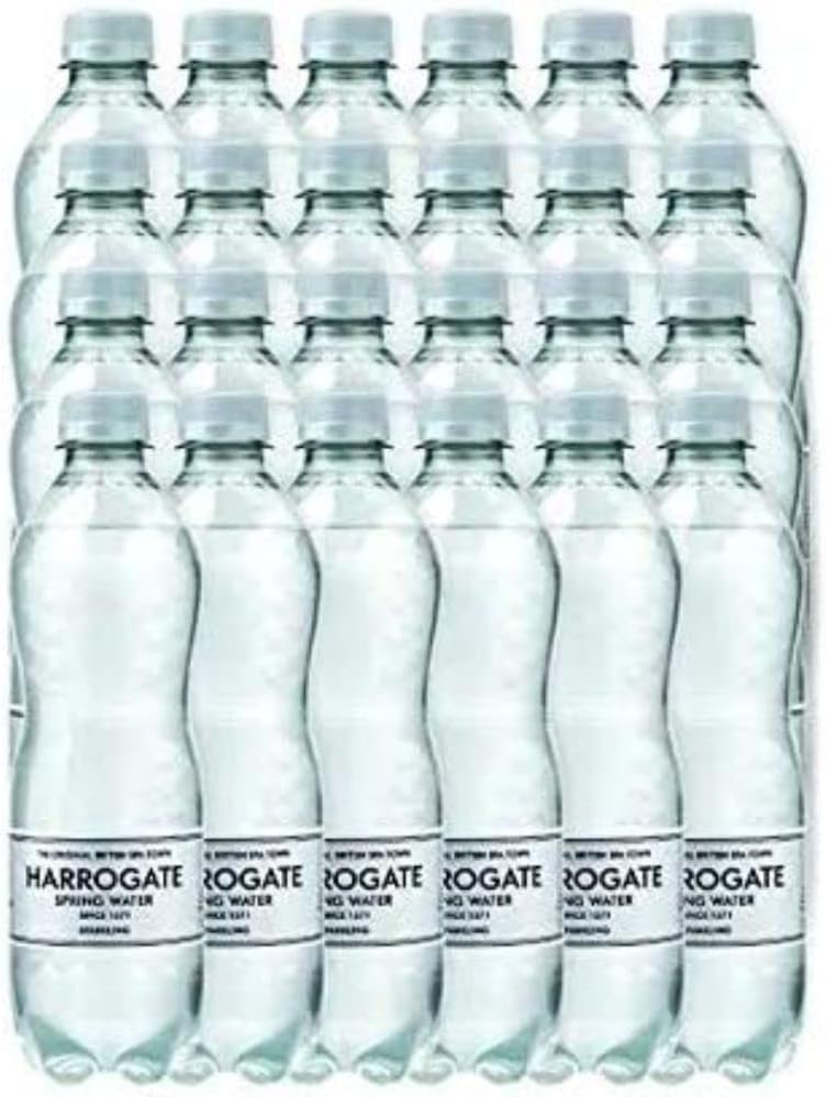 Harrogate Sparkling Spring Water 500ml Plastic Bottle (Pack of 24)