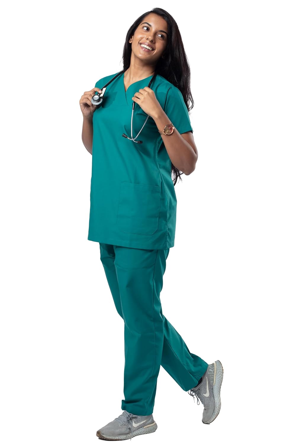 Uniform Craft Women’s Scrub Suit DSVX || 4 Pocket Scrub | Ideal for doctors, dentists, vets, nurses and healthcare professionals (dark til, xxl) Uniform Craft Women’s Scrub Suit DSVX || 4 Pocket Scrub | Ideal for doctors, dentists, vets, nurses and healthcare professionals (dark til, xxl)