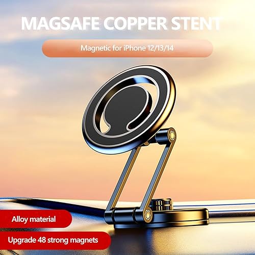 Miniatura 5 de Soporte magnético para teléfono de automóvil MagSafe, soporte universal para teléfono celular, compatible con todos los teléfonos inteligentes,
