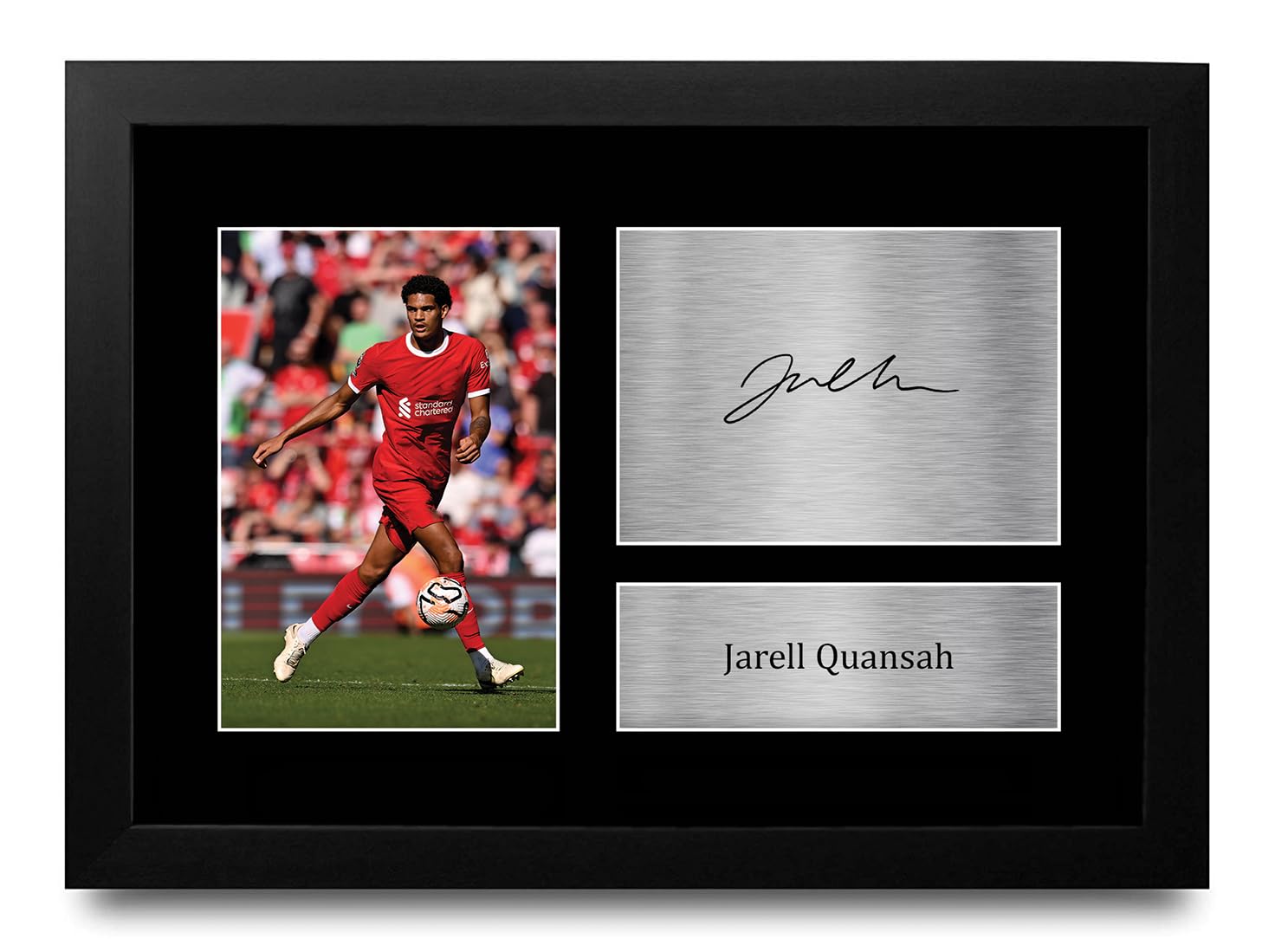 HWC Trading FR A4 Jarell Quansah Gifts Printed Signed Autograph Picture for Football Fans and Supporters - A4 Framed