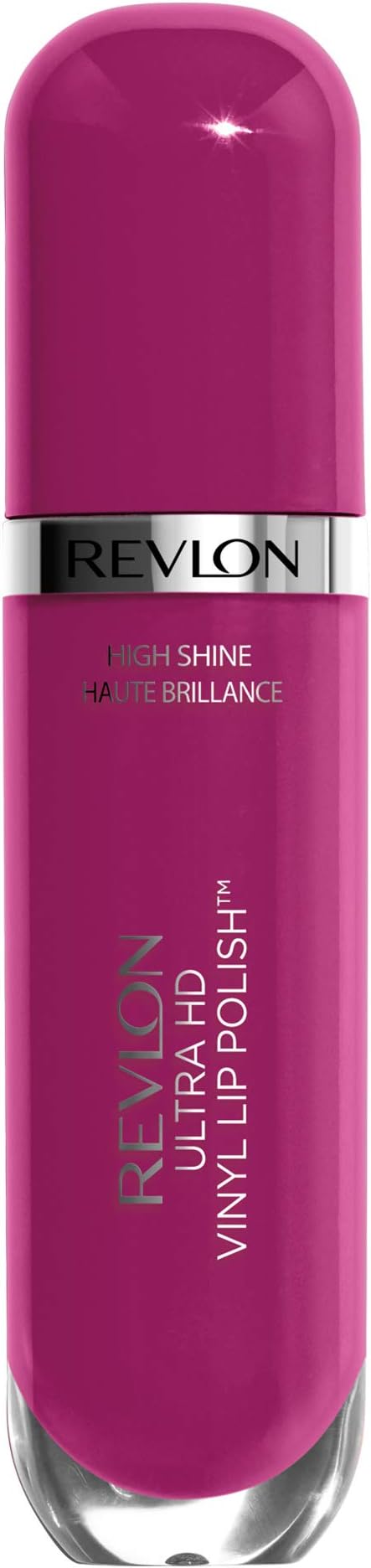 Revlon Ultra HD Vinyl Lip Polish, Liquid Lipstick, Violet Frenzy, Plum Gloss, 0.2 Fluid Ounce