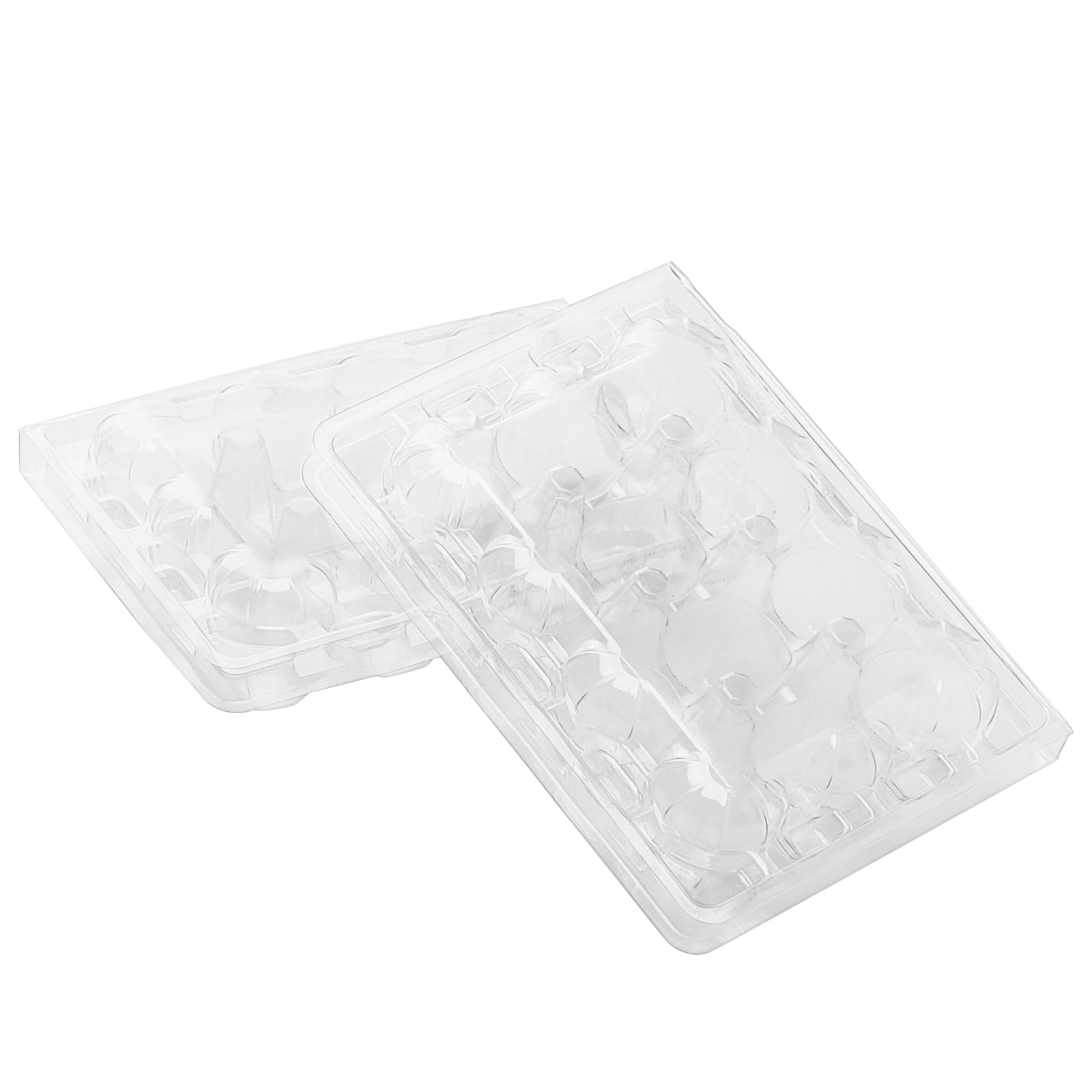 120 scatole per uova di quaglia in plastica, 12 griglie, in plastica, con coperchio, trasparenti per frigorifero