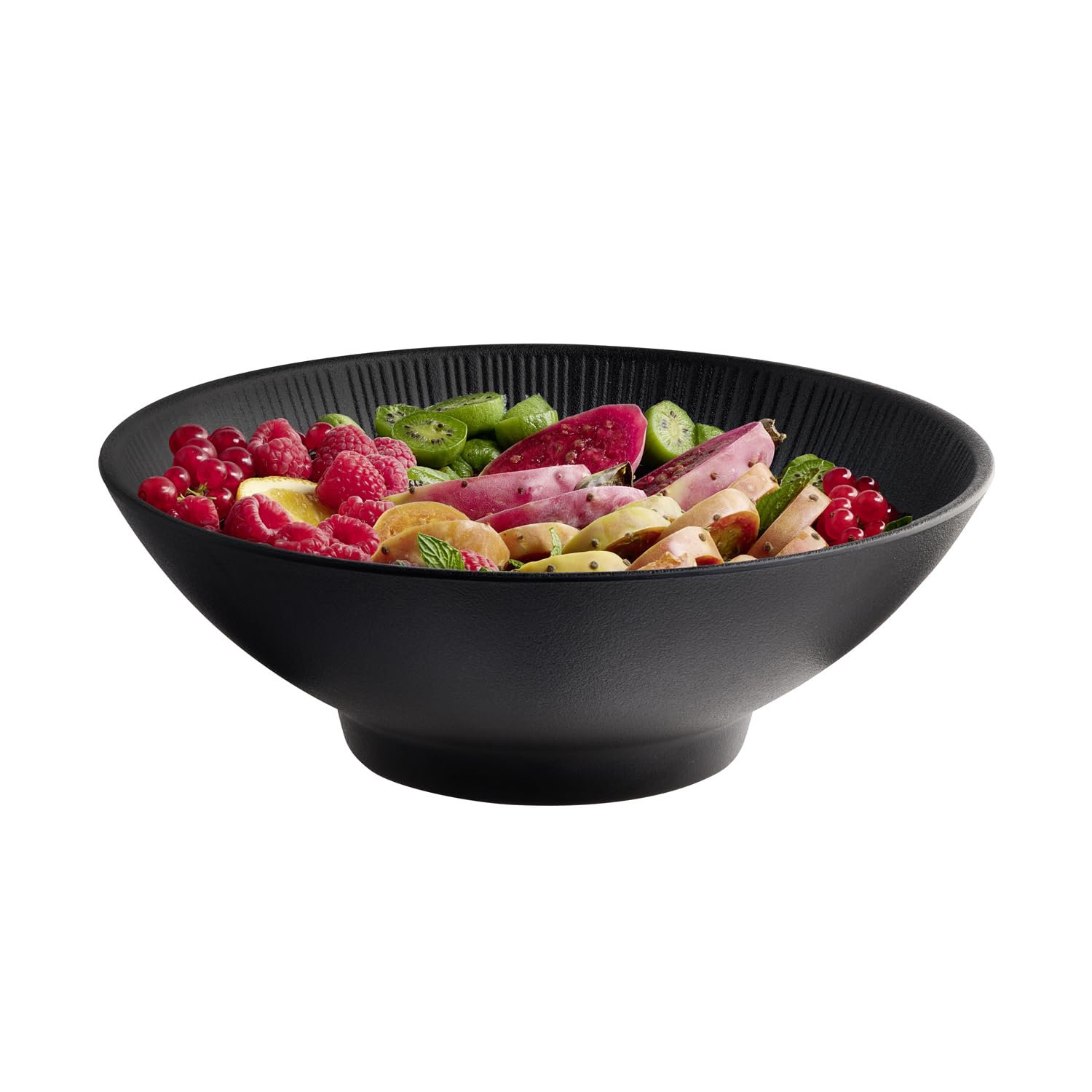 APS 85288 NERO Bowl - Melamine, Ø 29 cm, 2.8 liters, black, stackable, dishwasher safe