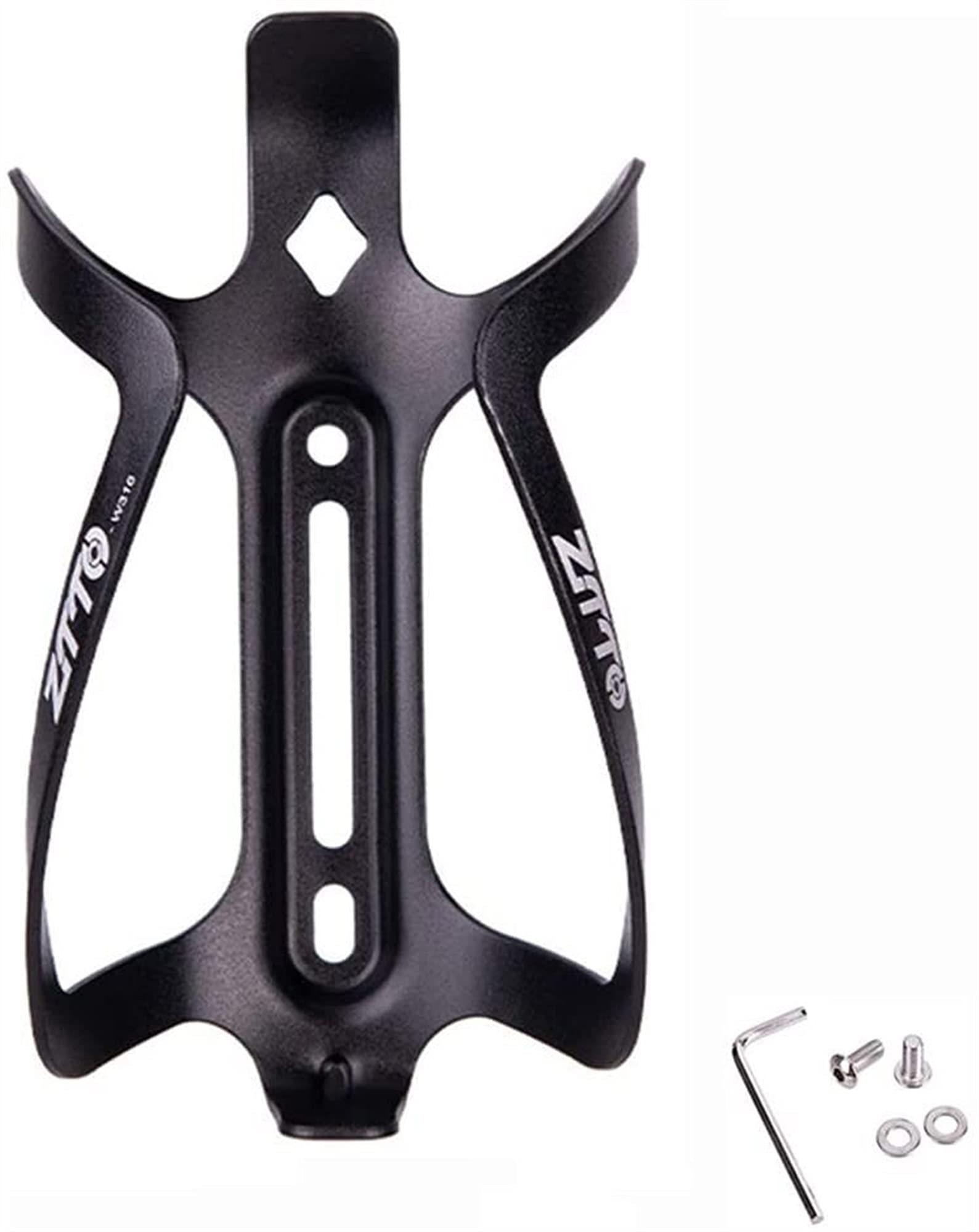 Fahrradflasche Käfig Mountainbike Aluminiumlegierung Flaschenkäfig Einteiliges Wasser Tasse Halter Reiten Zubehör (2 Stück) (Color : Black)