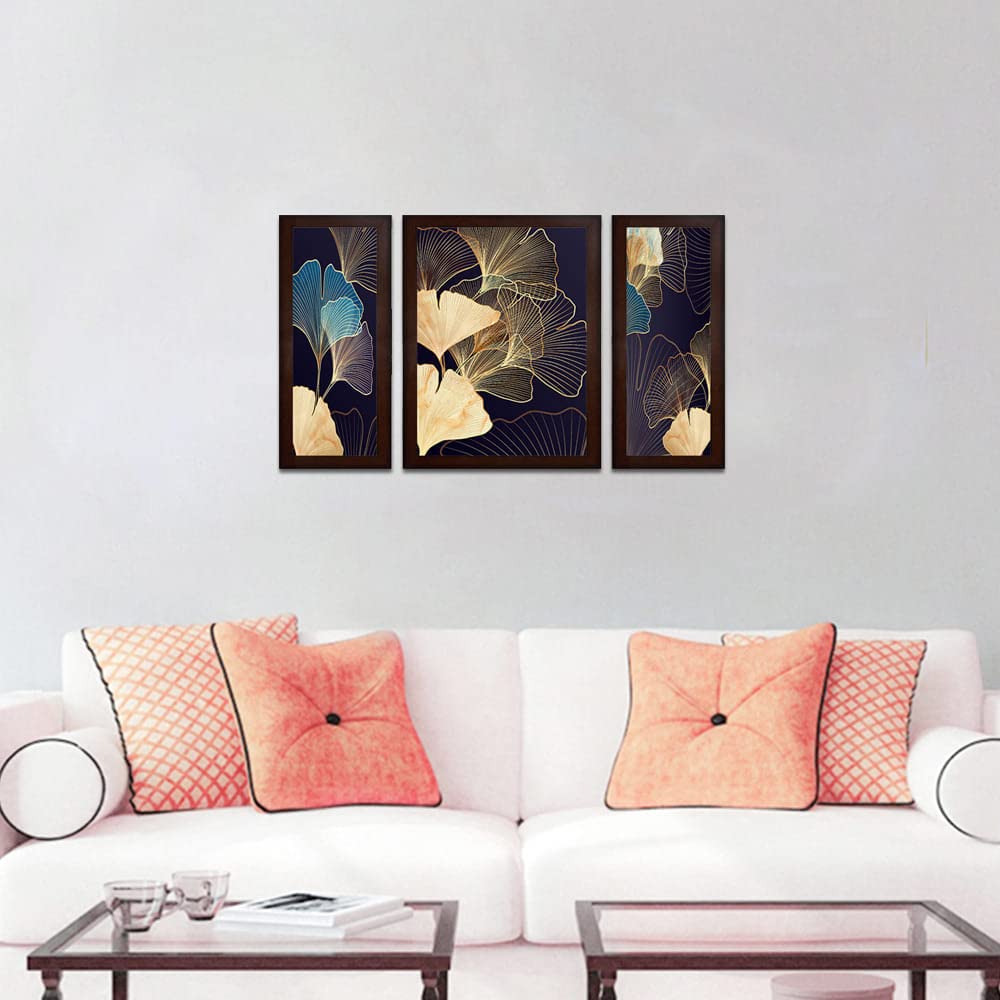 Set of 3 BEAUTIFUL FLOWERS Framed Wall Art