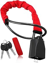 [Japanese Brand] Metal Wire Handle Lock Anti-Theft Car Wire Lock Relay Attack Steering Lock (Red)