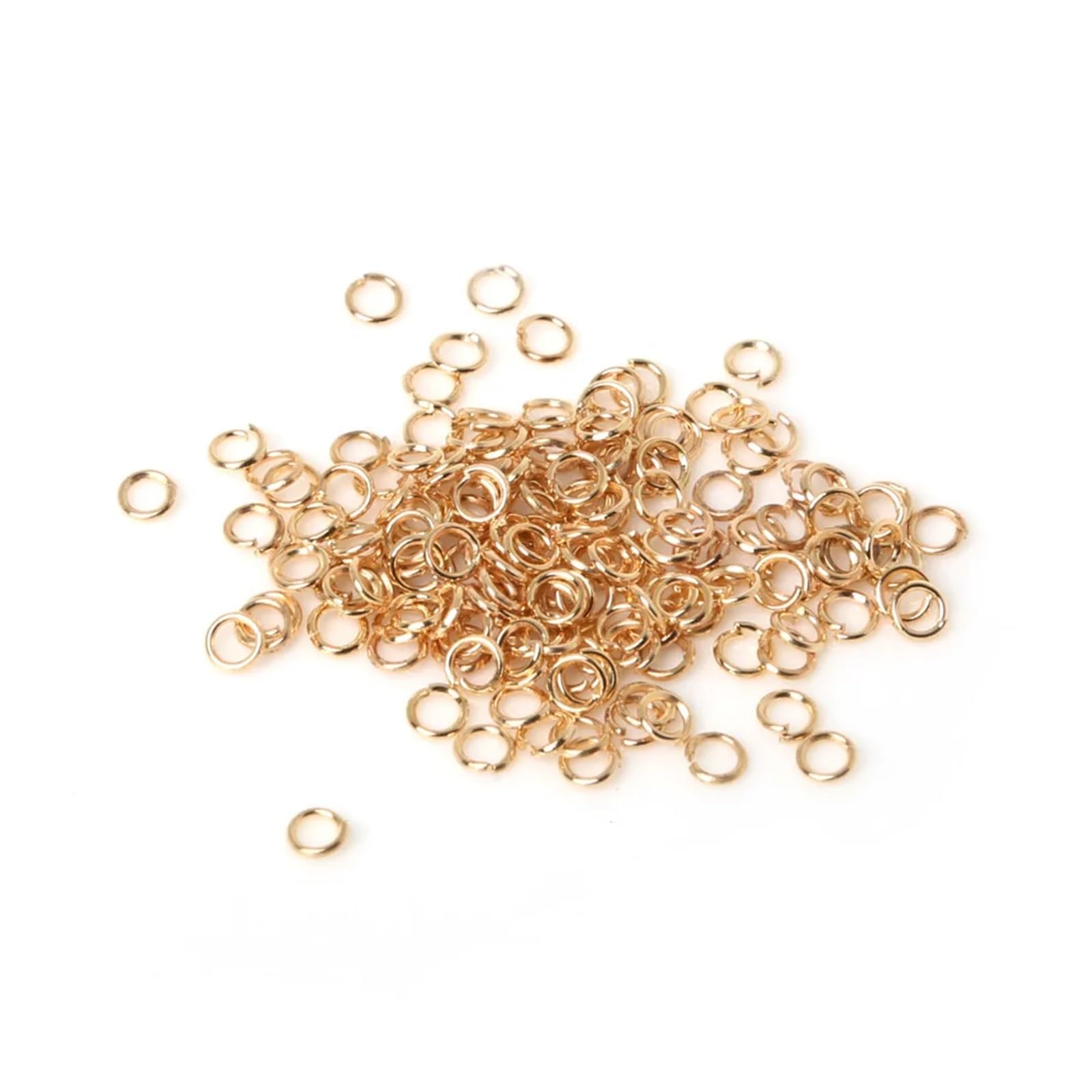 Biegeringe 190–1100 Stück/Los, 0,5 x 3,0 mm/0,5 x 5 mm/0,8 x 7 mm, Binderinge, einzeln und Schlaufe offen geteilt für Schmuckstücke, 190 Stück