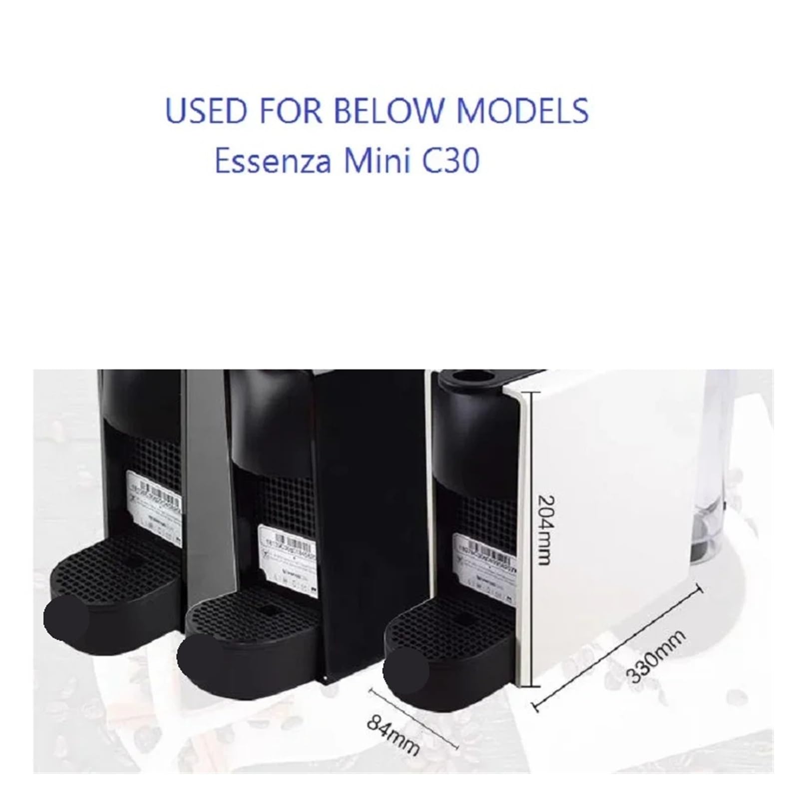 Piezas de máquina de café, compatibles con NESPRESSO Essenza MINI C30 | bandeja de goteo de repuesto, accesorio for reciclaje de cápsulas(C)