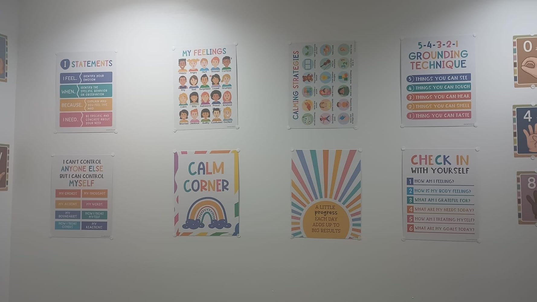 Calm Down Corner Posters