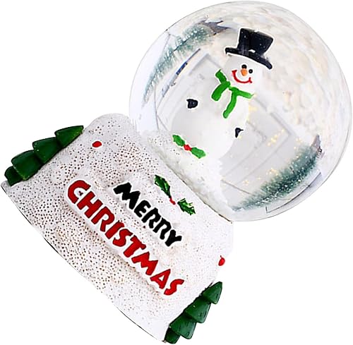 Miniatura 9 de Globo de nieve, globo de nieve de Navidad, bola de cristal iluminada, adornos de bolas de cristal de Navidad, decoraciones navideñas navideñas