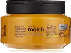 O Boticário Máscara Capilar Match Fonte da Nutrição Fios Finos, 250g